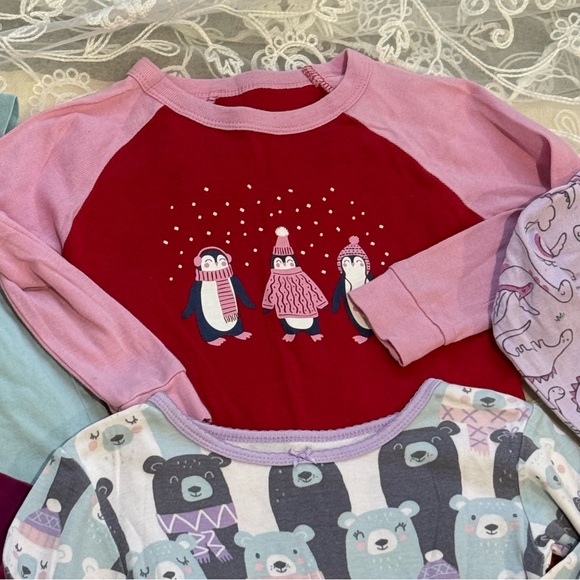 Carter's Blue and Red Long Sleeve Tees - Picture 2 of 13